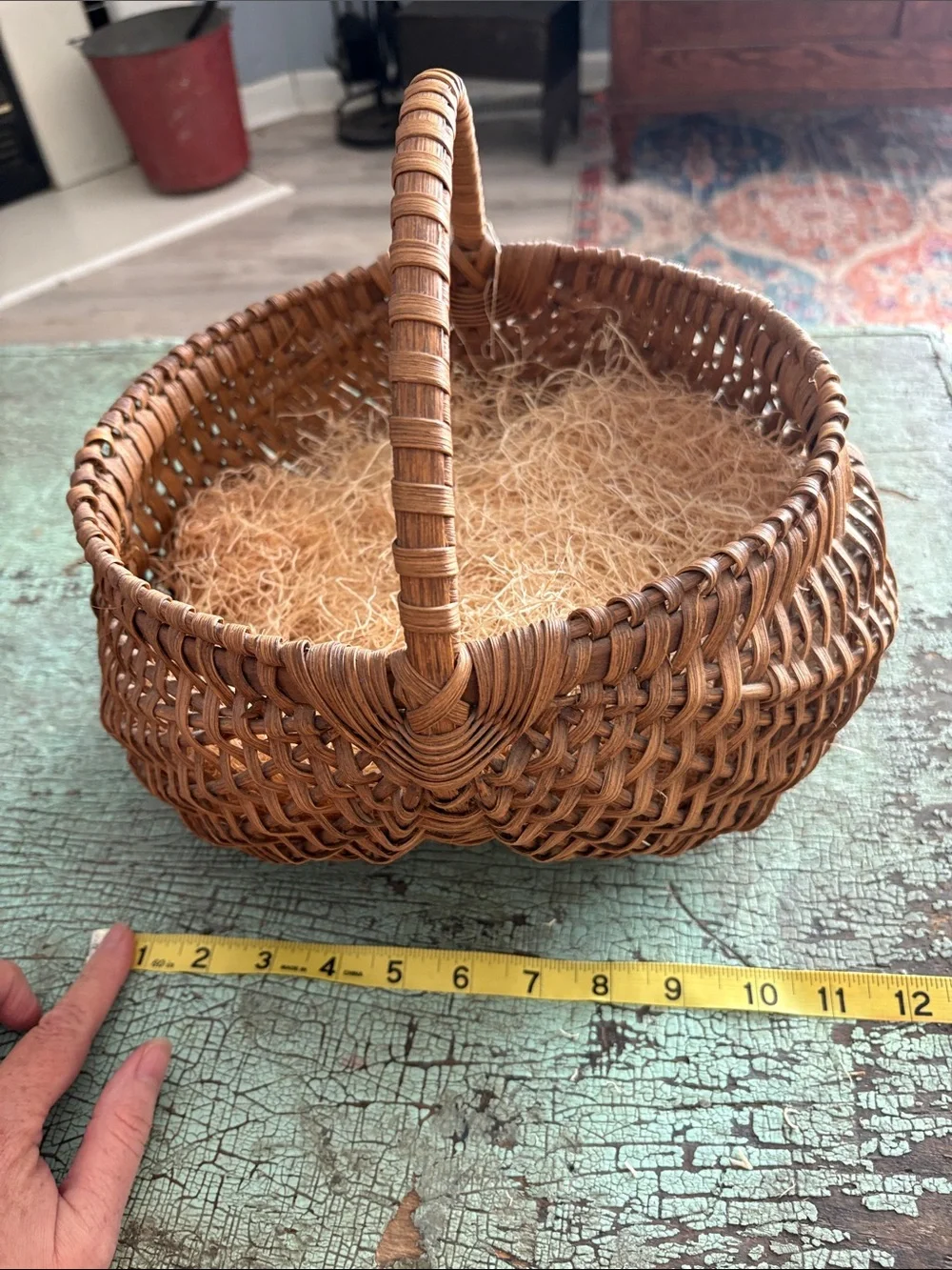 Vintage handwoven buttocks